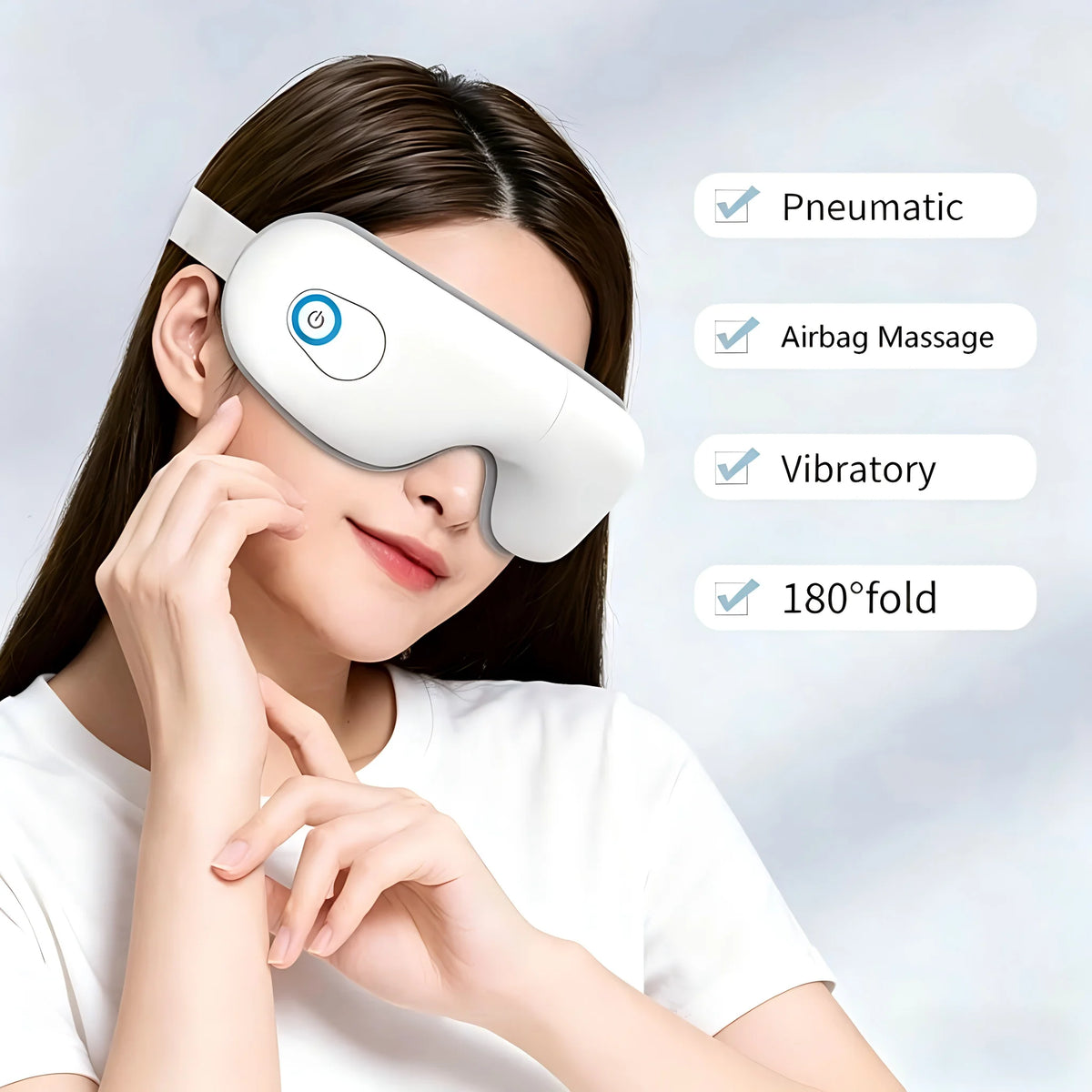 Dry Eyes Relief Rechargeable Eye Massager with Air Pressure and Heat