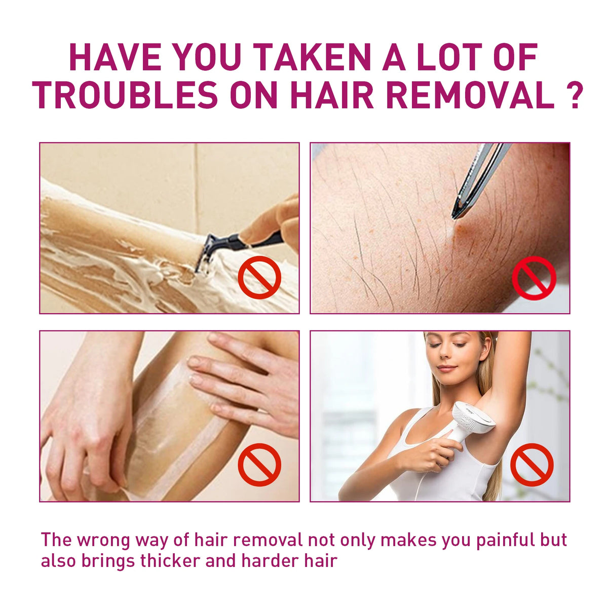 At Home Body Grooming Hair Removal Cream for Painless Soft Skin Care