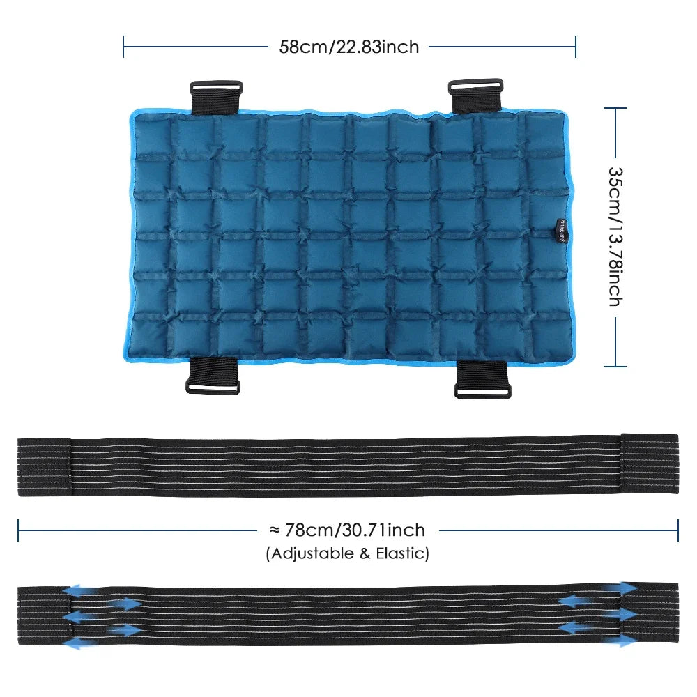 At Home Muscle Relief Reusable Hot and Cold Therapy Ice Pack Wrap - 6