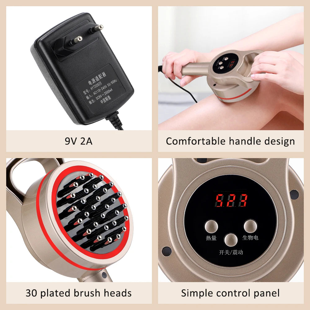 At Home Electric Meridian Brush Massager for Body Slimming and Relaxation - 6