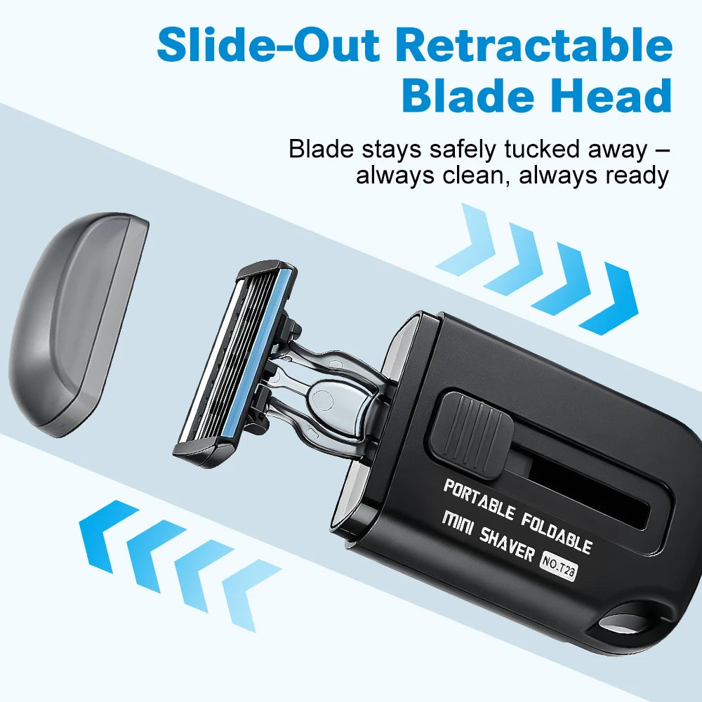 Travel Grooming Portable Manual Razor for Clean Shaves Anywhere - 2
