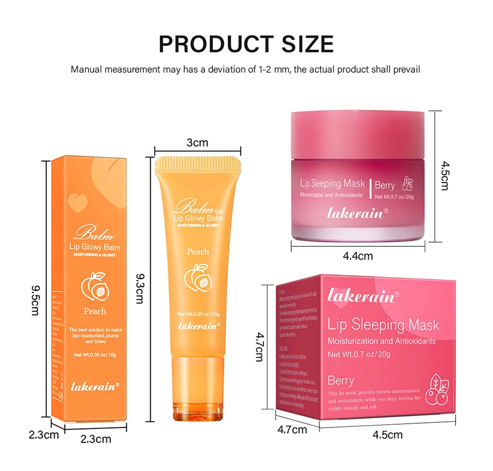 Daily Care Lip Balm and Mask Set for Smooth and Hydrated Lips