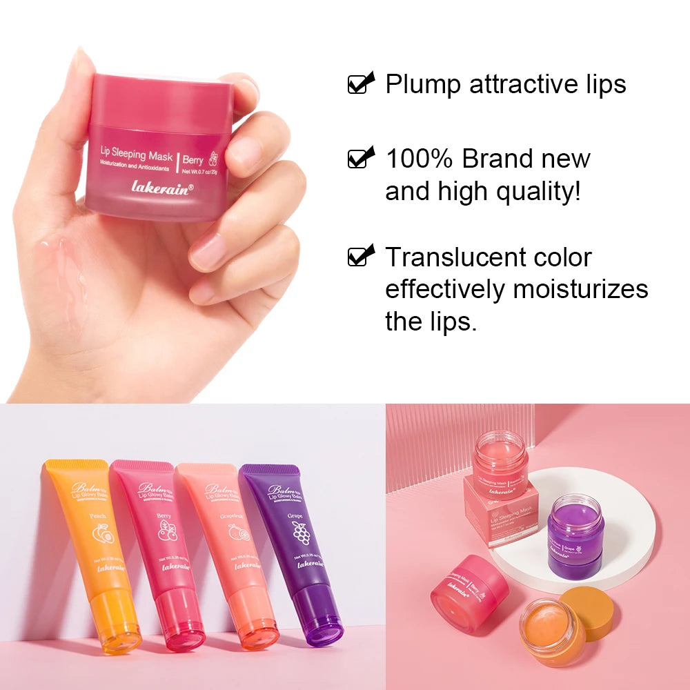 Daily Care Lip Balm and Mask Set for Smooth and Hydrated Lips - 4