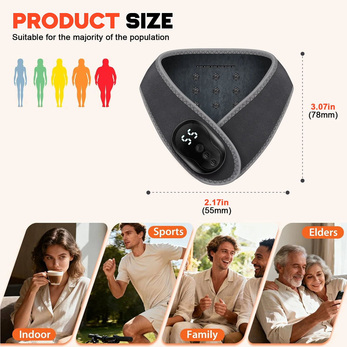 At Home Portable Neck Massager Wrap for Daily Relaxation and Comfort