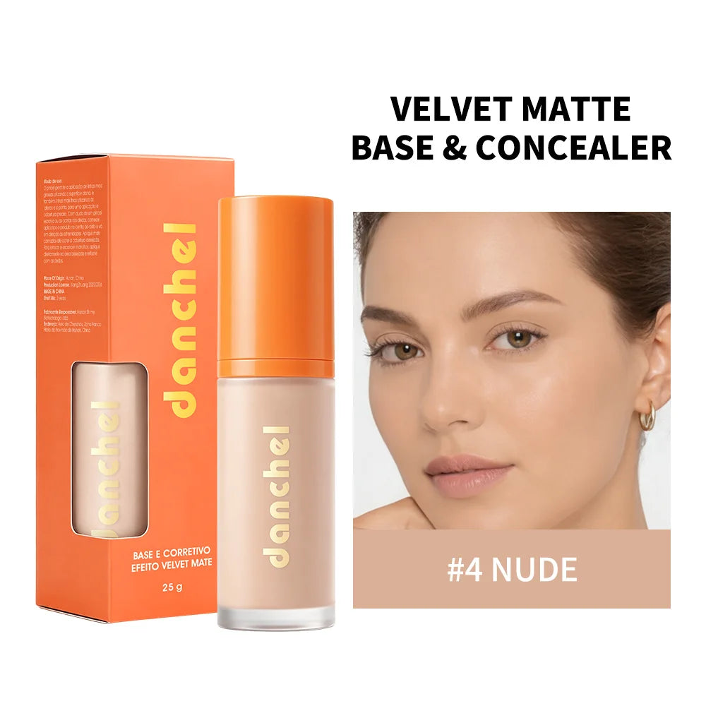 Daily Makeup Liquid Foundation And Concealer Velvet Matte Finish