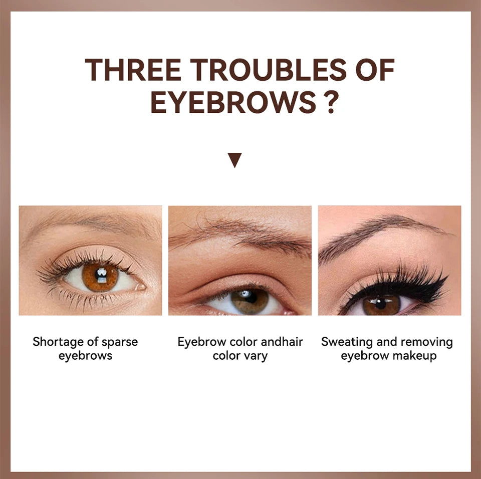 Daily Makeup Routine Waterproof Eyebrow Gel Set for Natural Long-Lasting Wear - 8