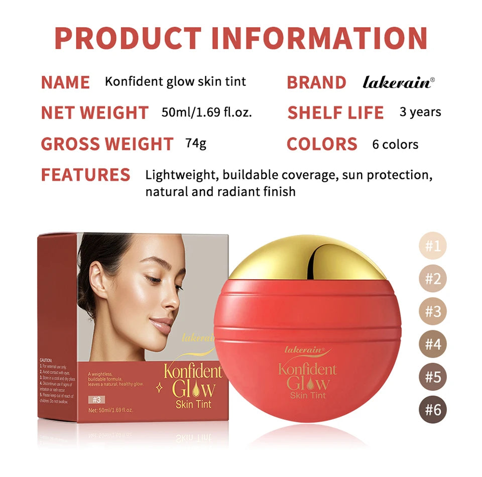 Daily Makeup Routine Hydrating Glow Skin Tint Foundation Light Coverage