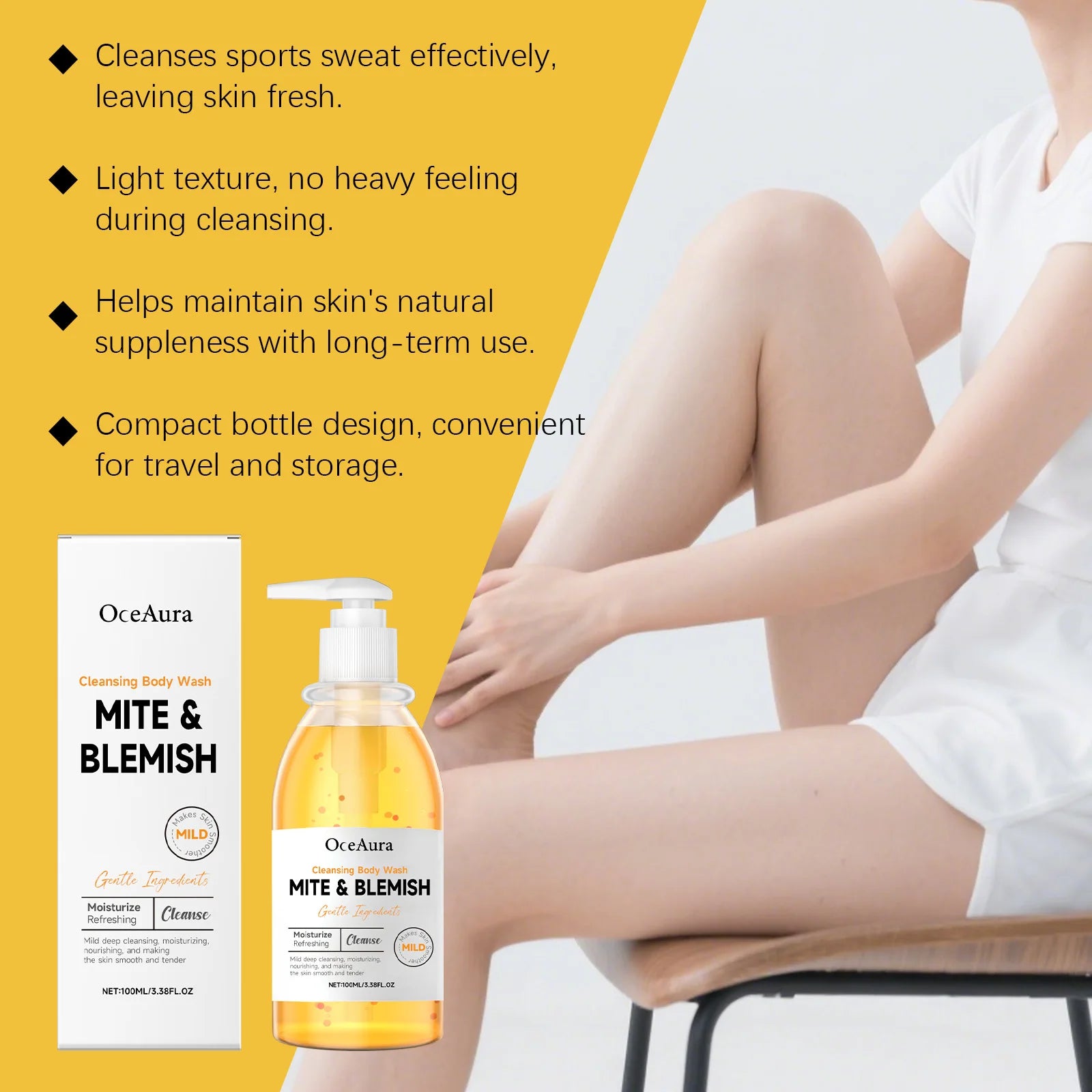 Oily Skin Mite And Blemish Cleansing Body Wash For Acne Control - 11