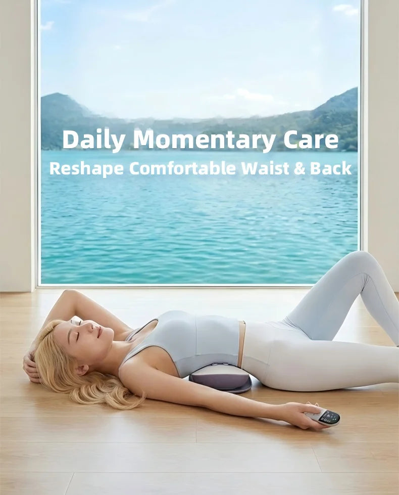 At Home Back Pain Electric Lumbar Traction Device and Waist Massager - 9