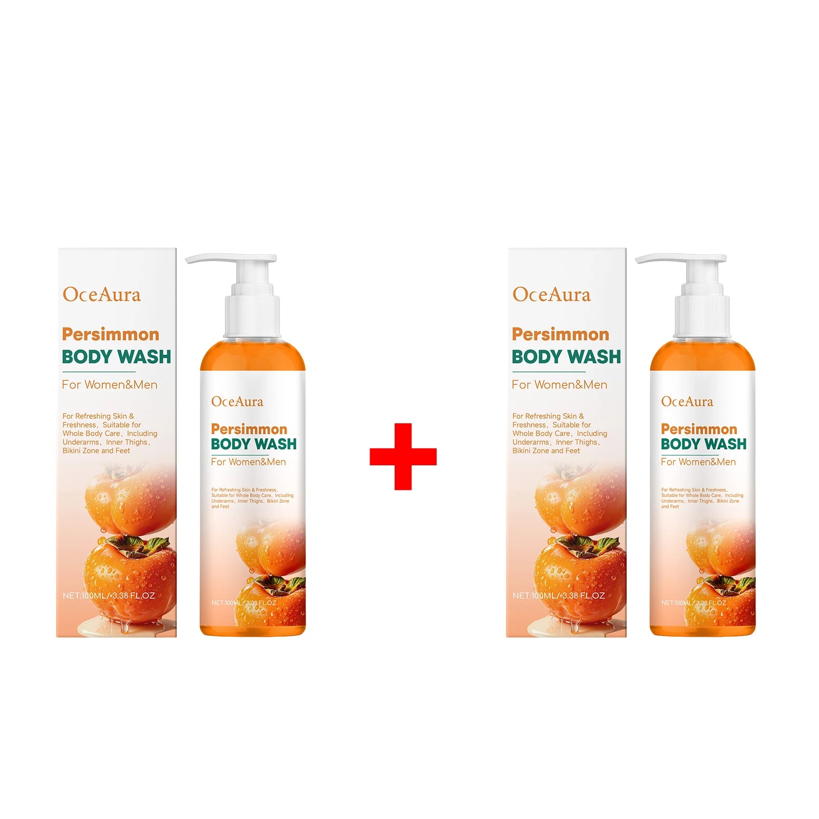 Daily Shower Persimmon Body Wash Sweat Odor Eliminating Natural Gel - 13