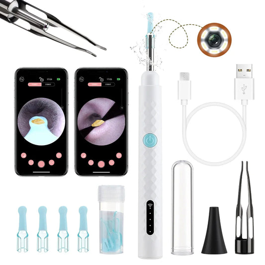 Home Ear Care Smart Visual Ear Wax Cleaner with HD Camera and Safe Tweezers