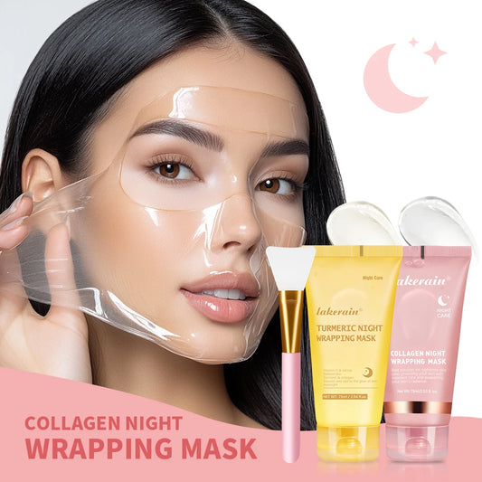 Overnight Skin Care Collagen Night Wrapping Mask Deep Hydration Duo