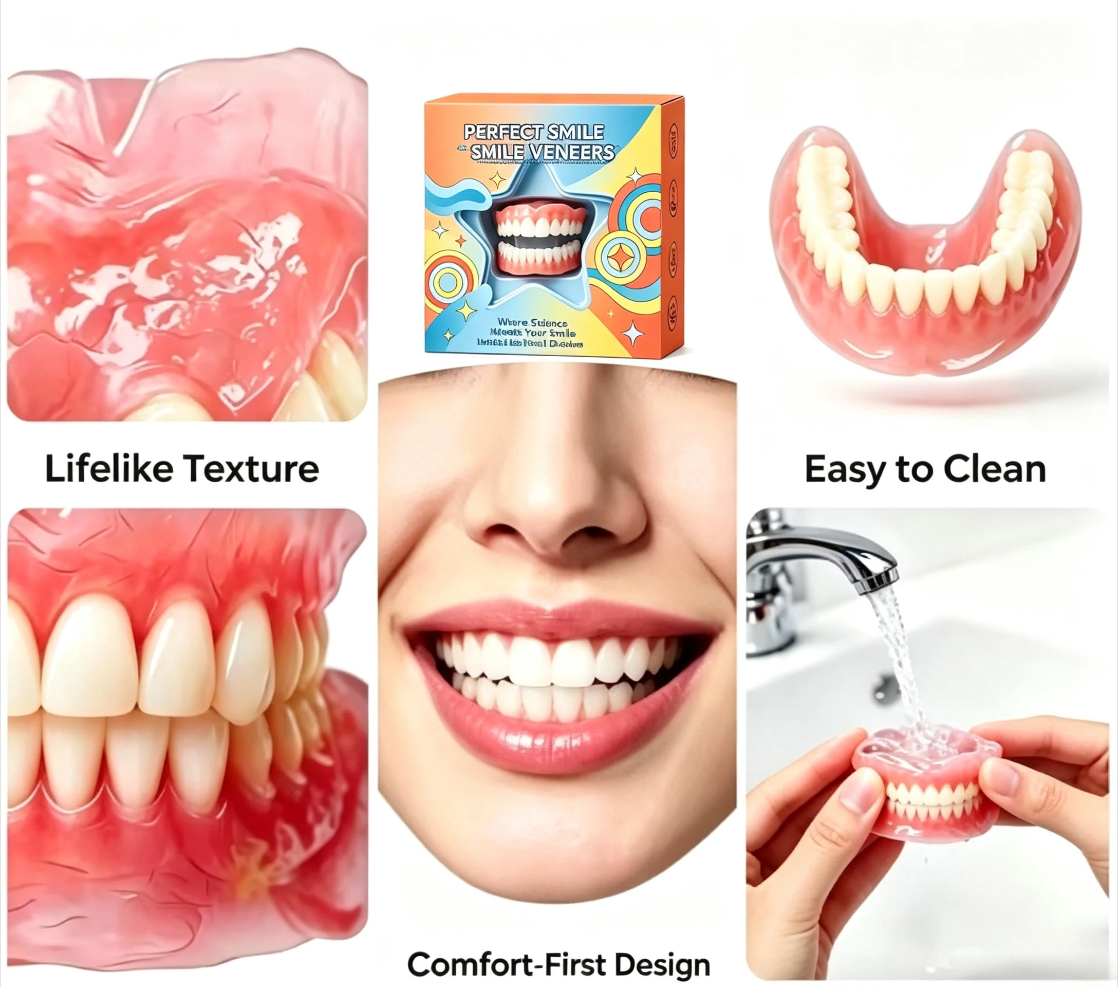 Daily Smile Cosmetic Fake Teeth Kit for Natural Look and Comfort - 8