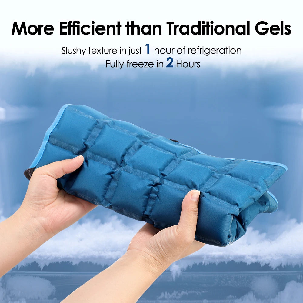 At Home Muscle Relief Reusable Hot and Cold Therapy Ice Pack Wrap - 10