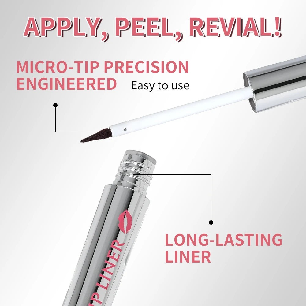 Daily Makeup Peel Off Lip Liner for Long Lasting Smudge Proof Definition - 6