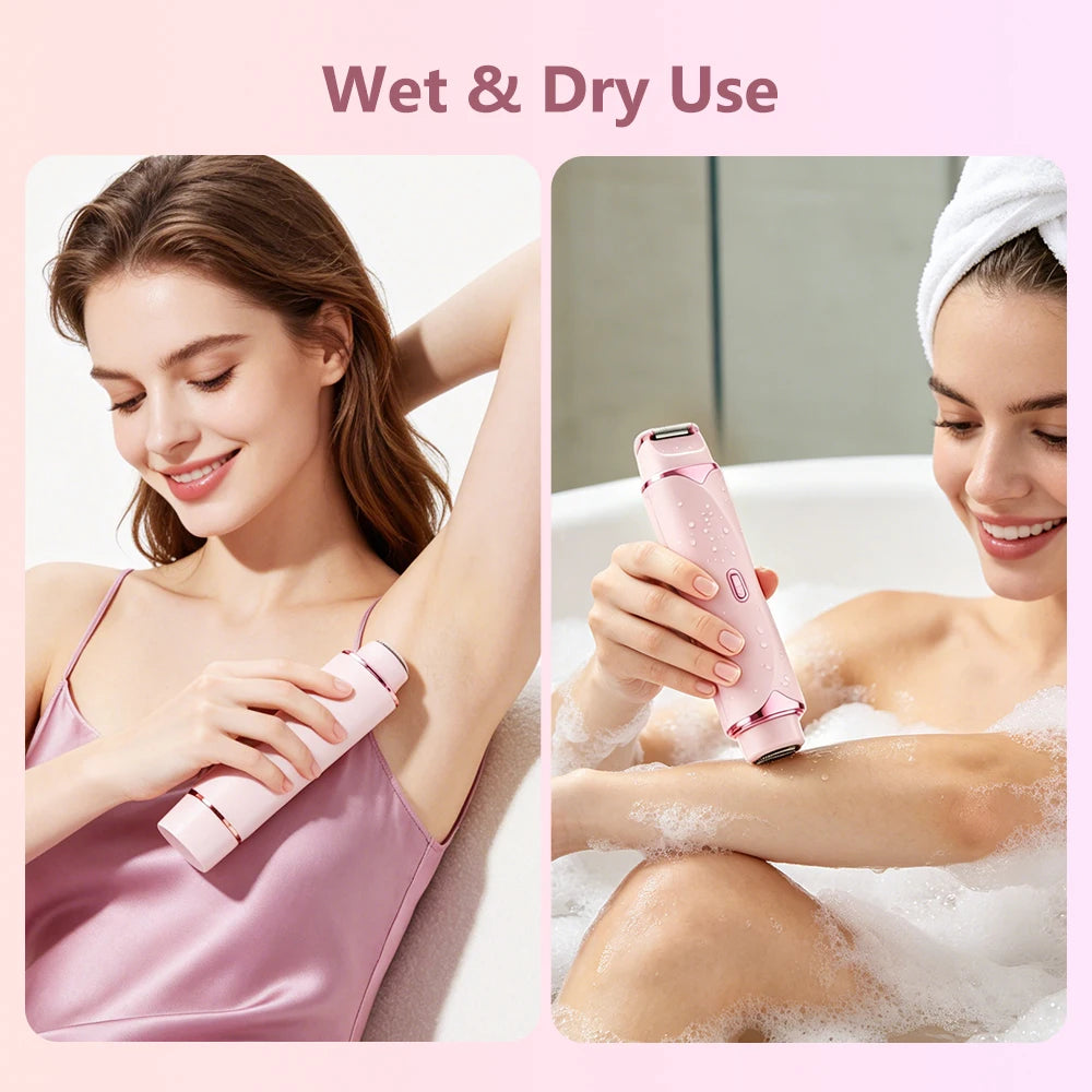 Bathroom Electric Shaver Dual Head Trimmer for Smooth Hair Removal - 4