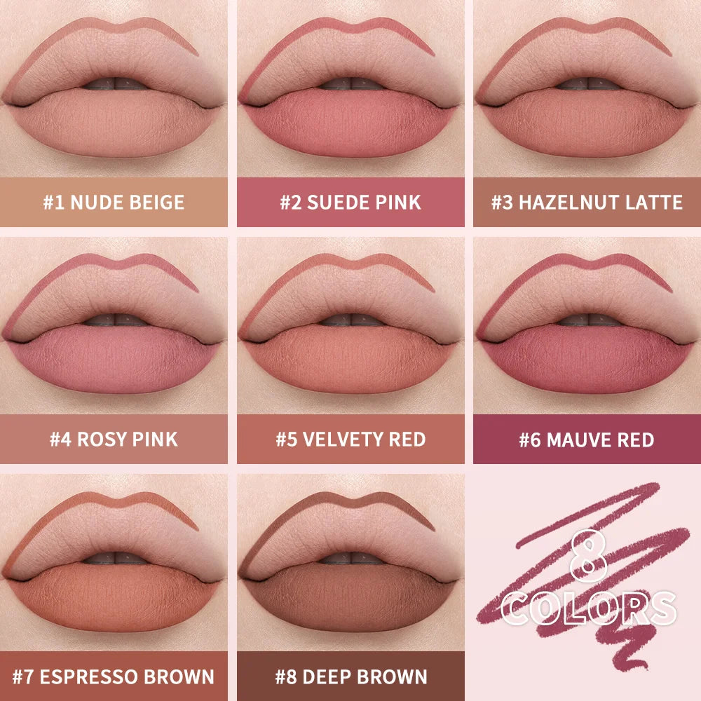 Daily Makeup Stain Lip Liner Pencil for Long Lasting Matte Definition - 3