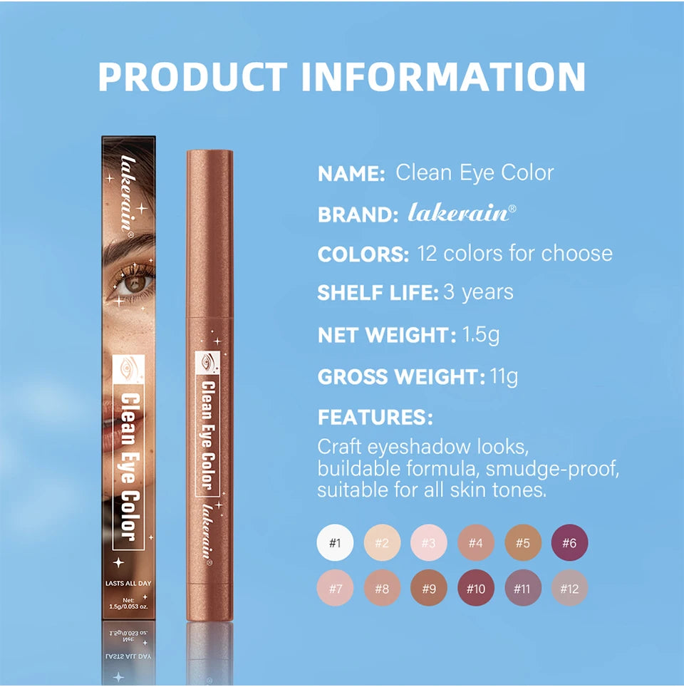 Daily Makeup Eyeshadow Sticks Ultra Creamy Lightweight Buildable Formula - 13