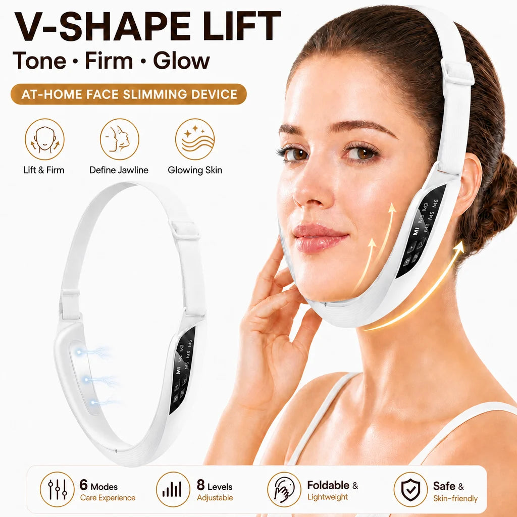At Home Facial V-Line Lift Device and Micro Current Skin Care Massager