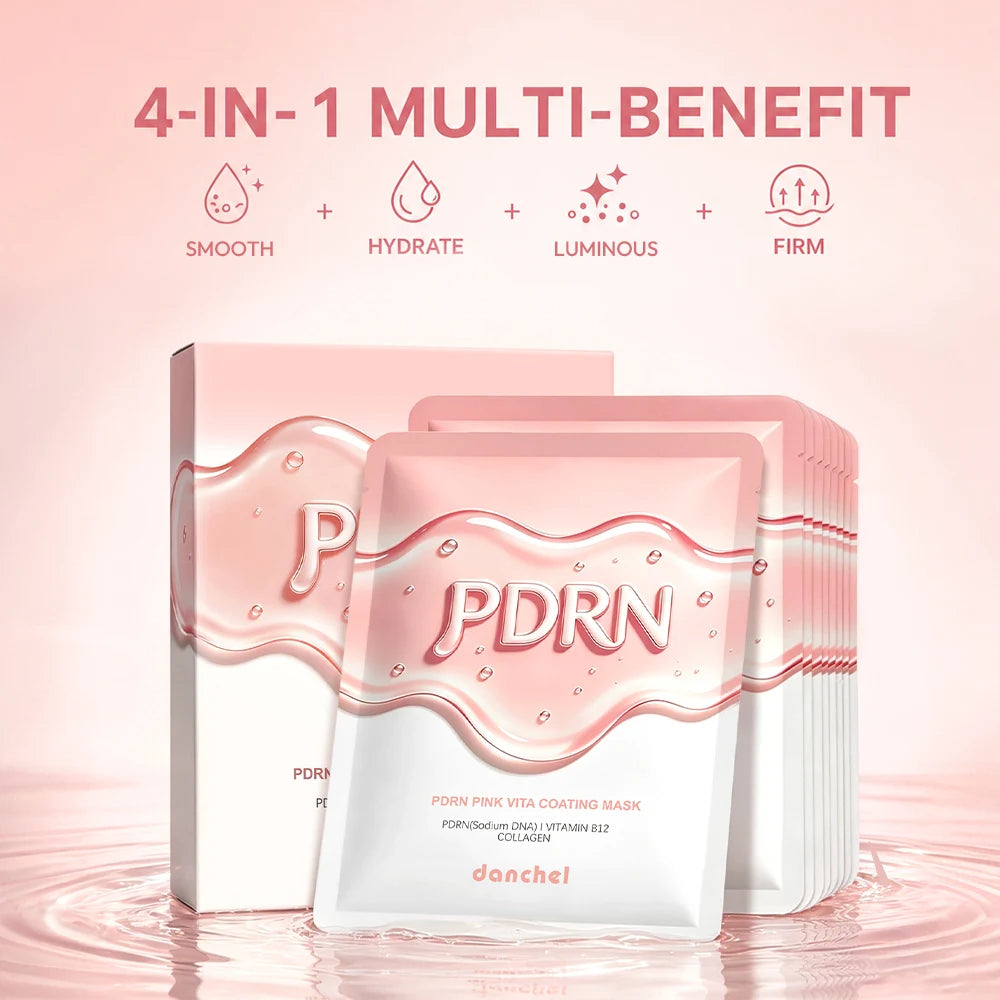 Daily Skincare Korean Salmon DNA PDRN Pink Vitamin Sheet Mask Hydration