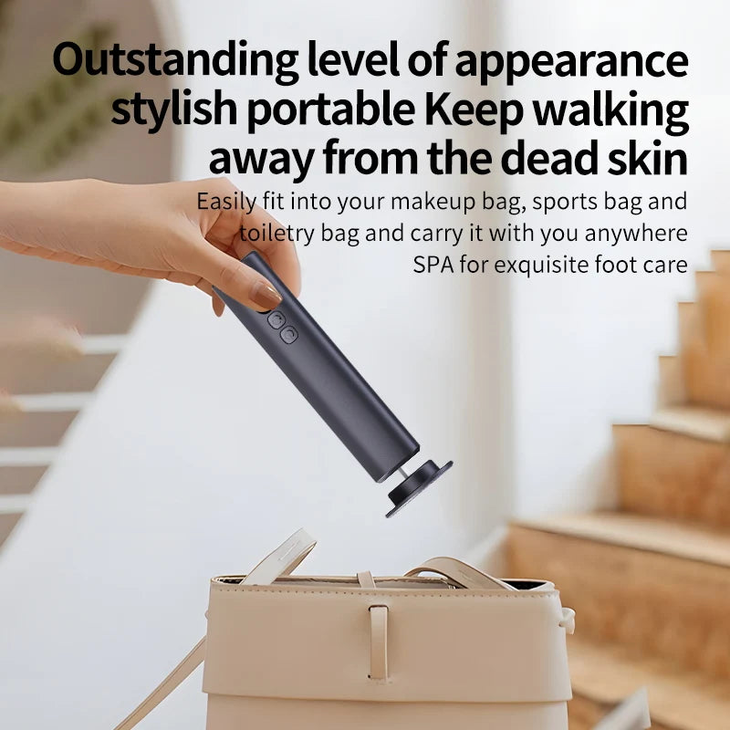 At Home Foot Care Cordless Electric Foot Callus Remover for Soft Heels - 3