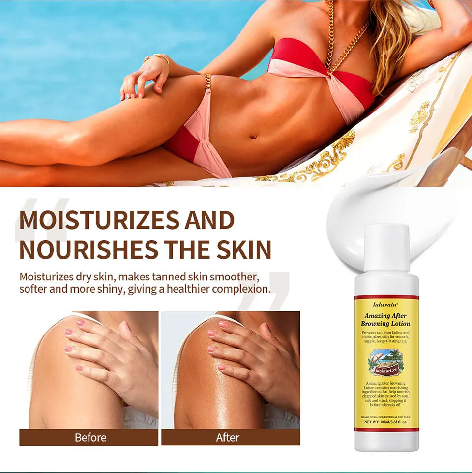 Beach days and sunny getaways self tanning lotion for a gorgeous bronze glow