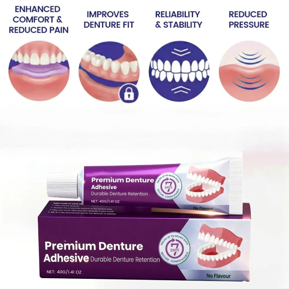 Daily Denture Care Thermoplastic Denture Adhesive Kit for Secure Hold - 6