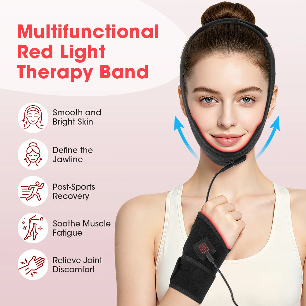 Home Wellness Red Light Band for Flexible Daily Body Care Sessions