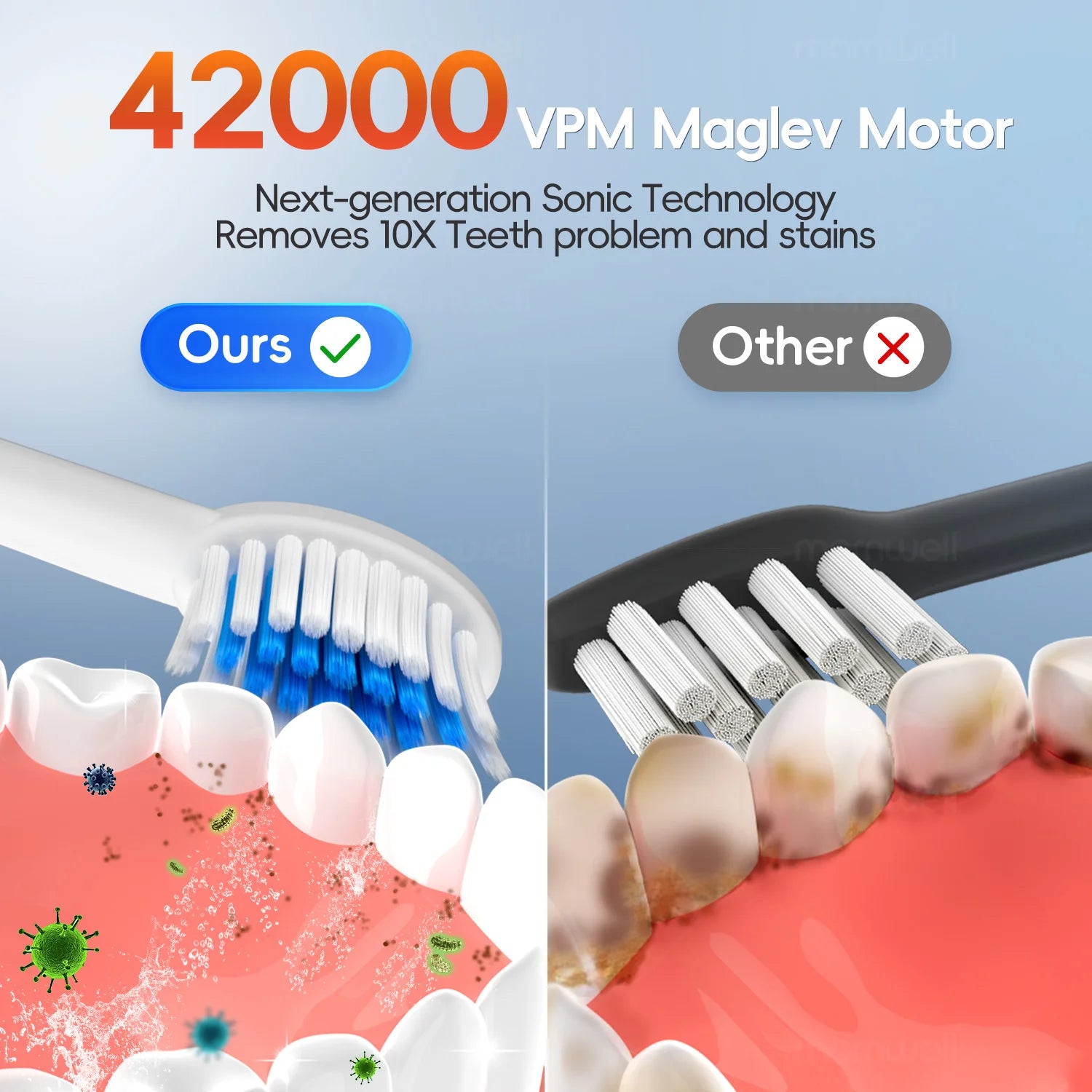 Bathroom oral care water flosser and electric toothbrush combo set - 5