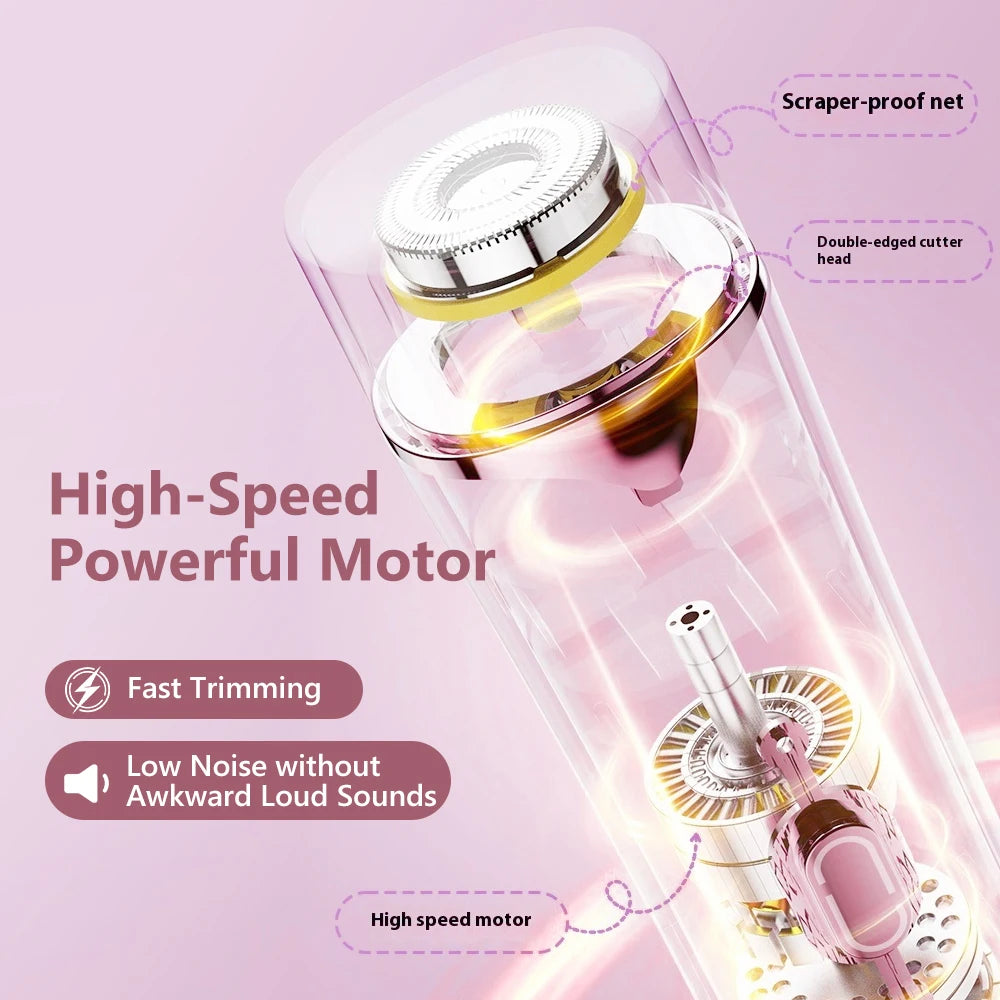 Bathroom Electric Shaver Dual Head Trimmer for Smooth Hair Removal - 11
