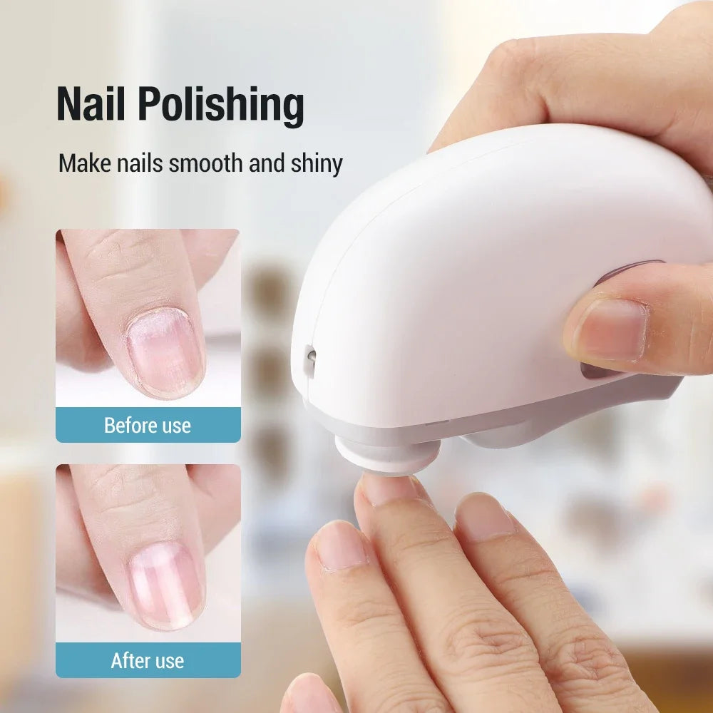 At Home Electric Nail Clipper Safe Trimmer with Light - 3