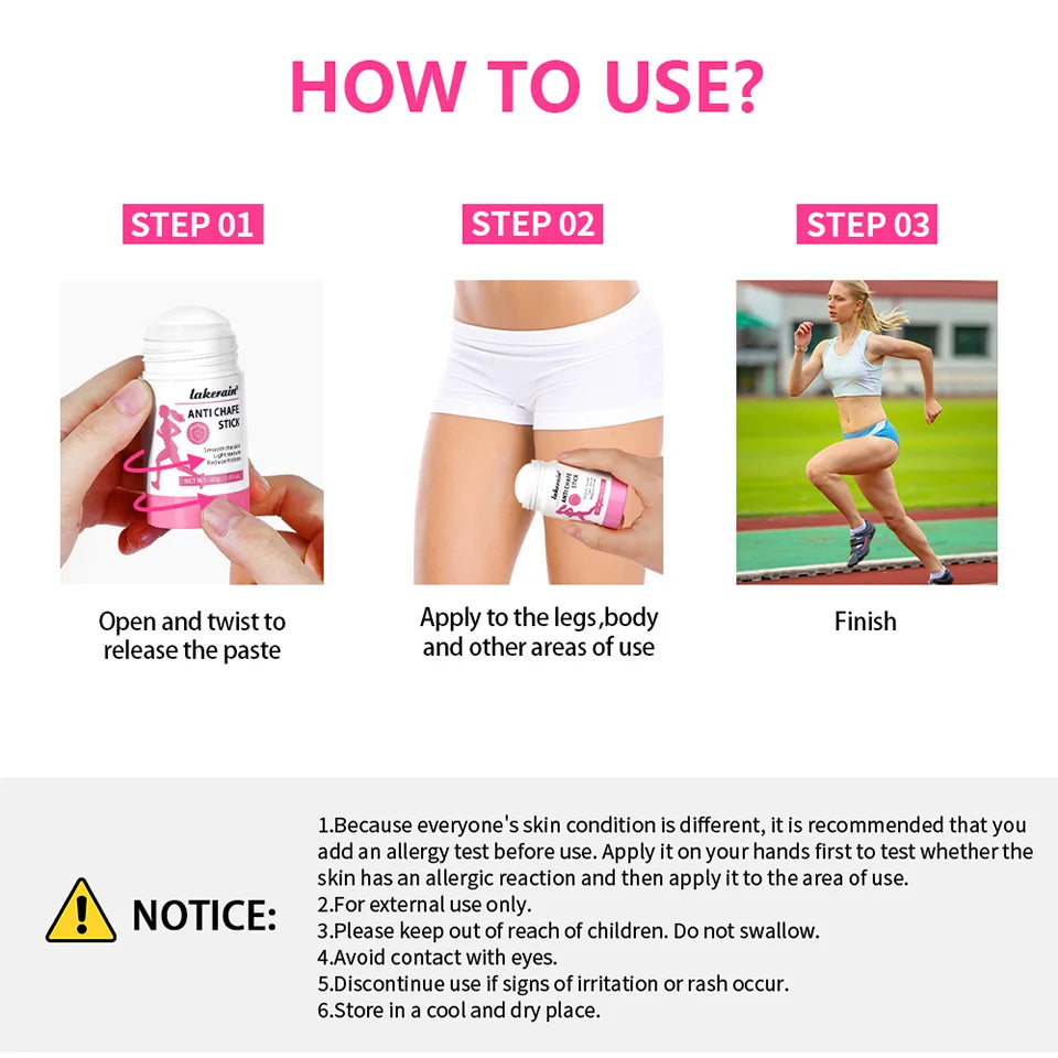 Running Anti-Chafing Stick Friction Reducing Skin Protection Balm