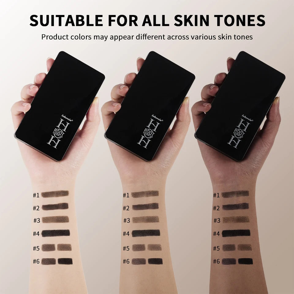 Daily styling hair line shadow powder for instant root touch ups