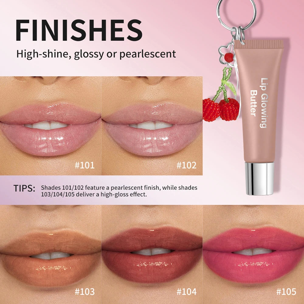 Daily Makeup Lip Gloss With Keychain For Long Lasting Hydrating Care - 4