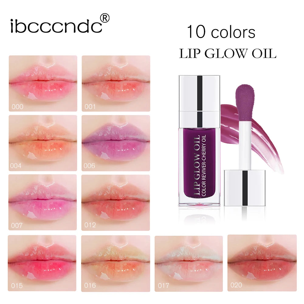 Daily Makeup Lip Oil Plumping Lip Gloss for Hydrated Shine - 4