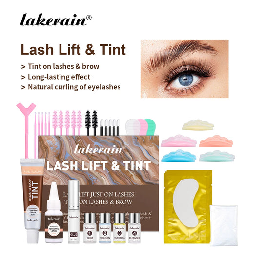 Professional Lash Lift and Tint Kit for Beautiful Curl and Color