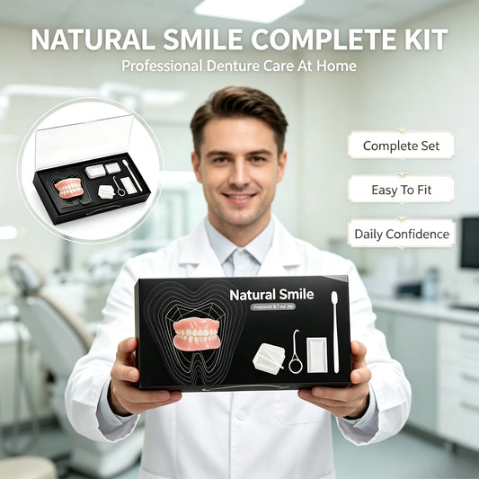 Daily Denture Care Soft Silicone Reline Dentures Full Set Upper And Lower