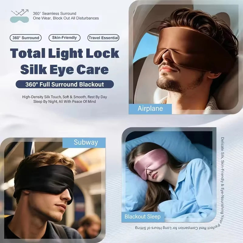 Better Travel Rest Silk Sleep Mask for Soft Pressureless Eye Coverage - 14
