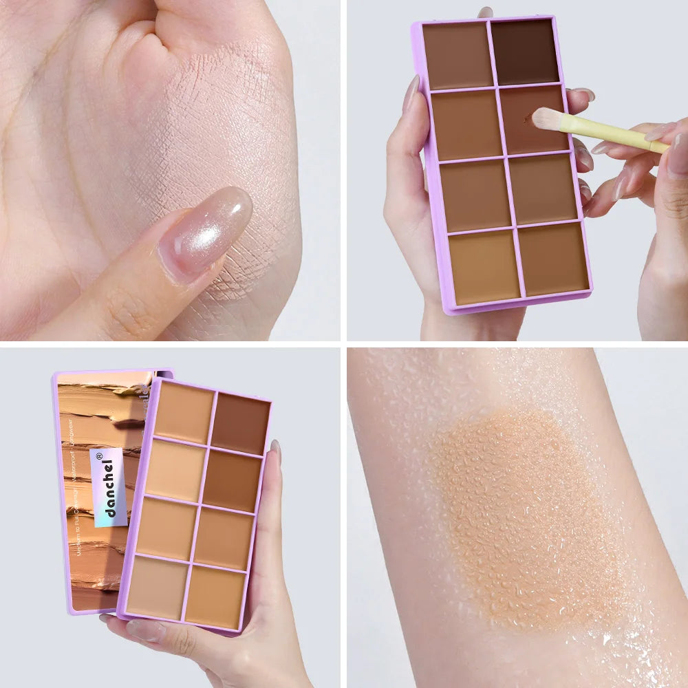 Daily Makeup Routine Cream Concealer Palette for Flawless Coverage - 18
