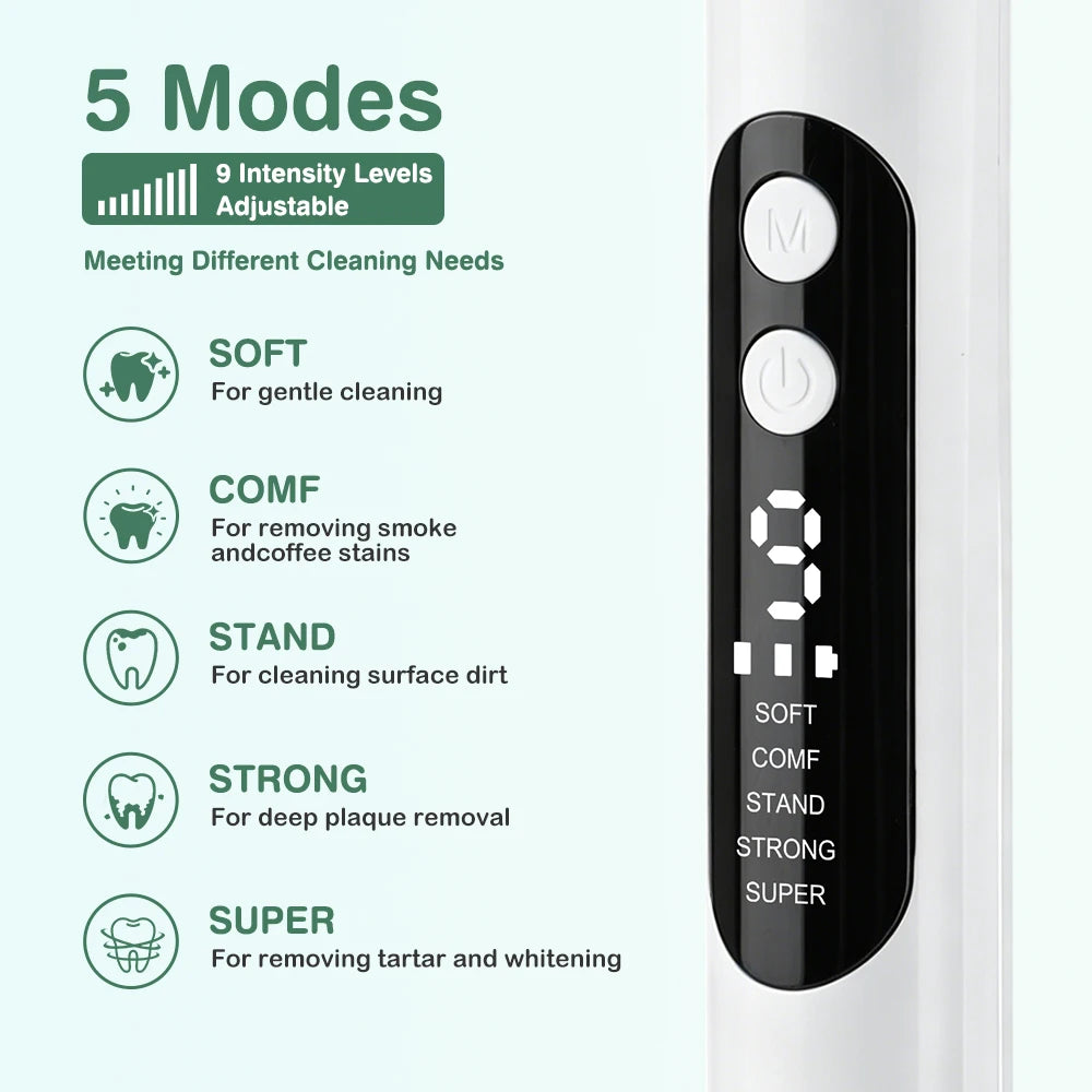 At home ultrasonic dental scaler for plaque and tartar removal - 10