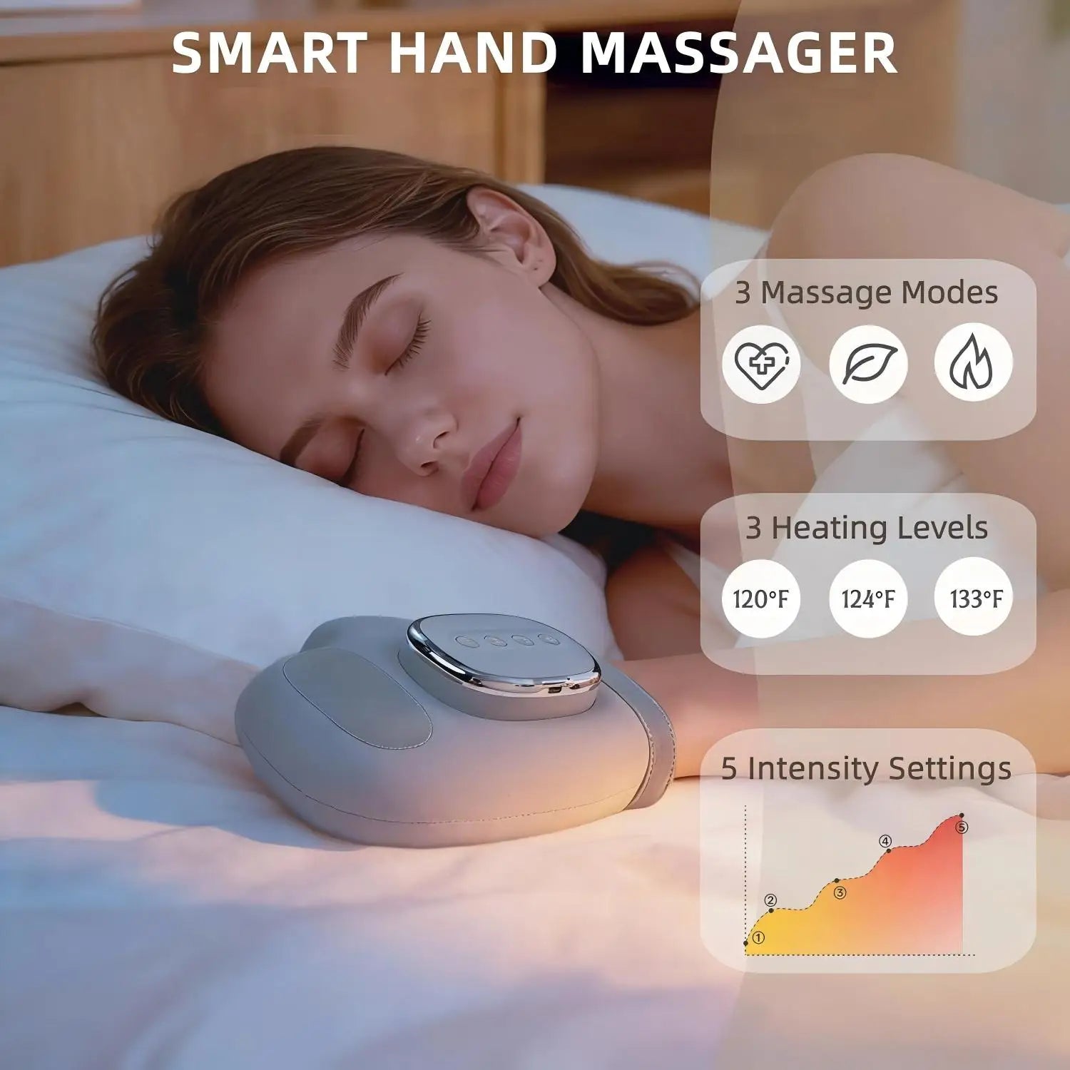 Daily Relaxation Hand Massager with Heat and Air Compression - 3