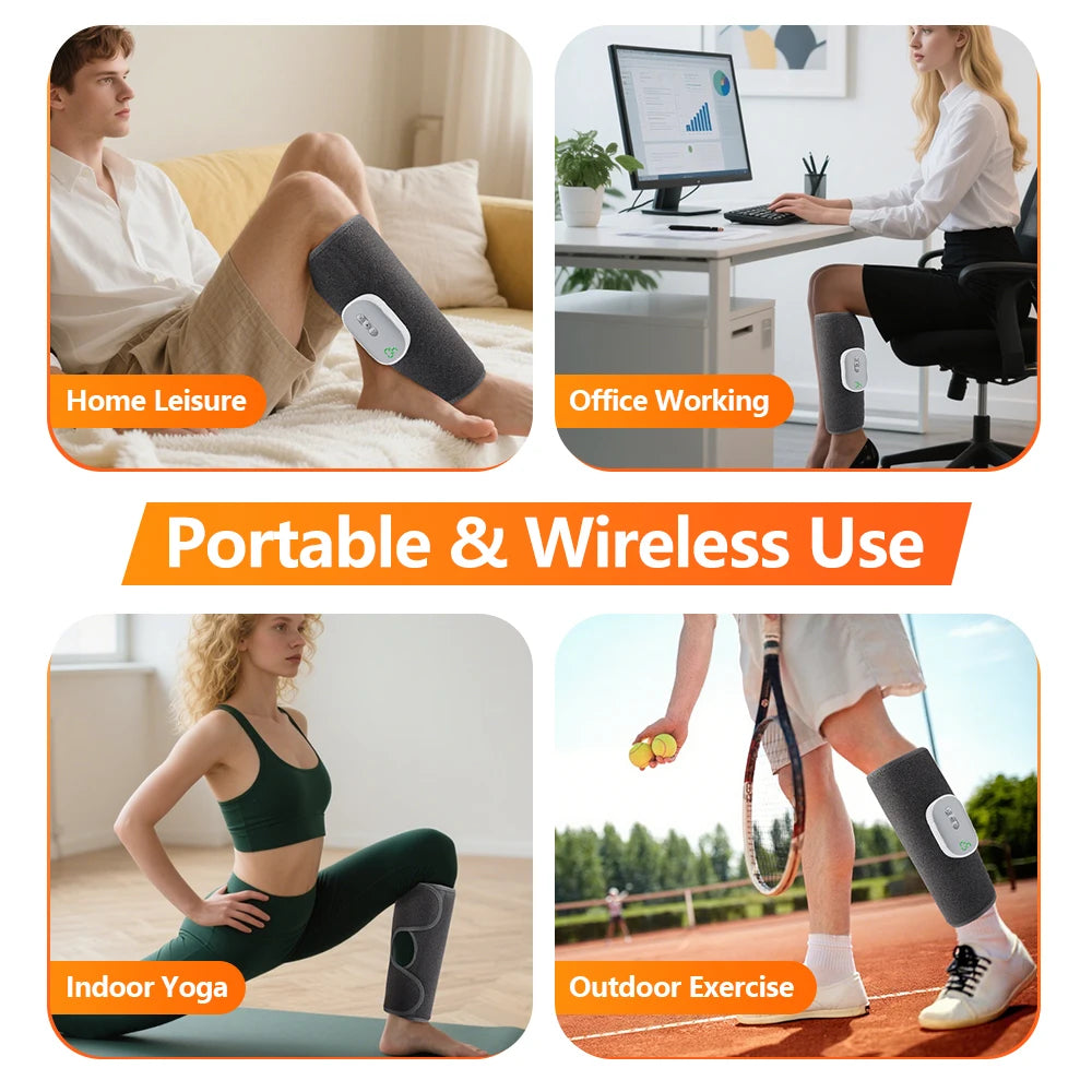 Office Desk Air Compression Calf Massager for Relaxation - 4