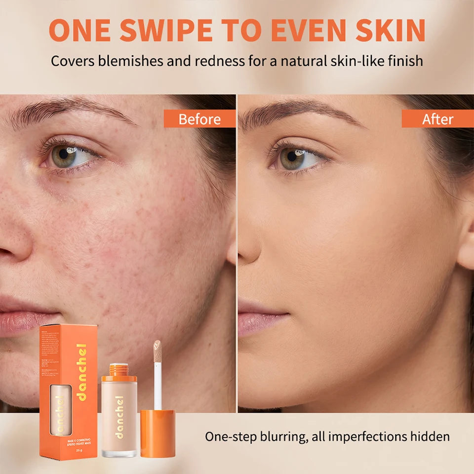 Daily Makeup Liquid Foundation And Concealer Velvet Matte Finish - 10