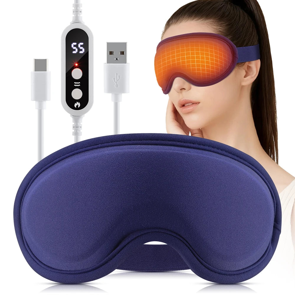 Travel Office Relaxation Heated Sleep Mask for Soothing Eye Care