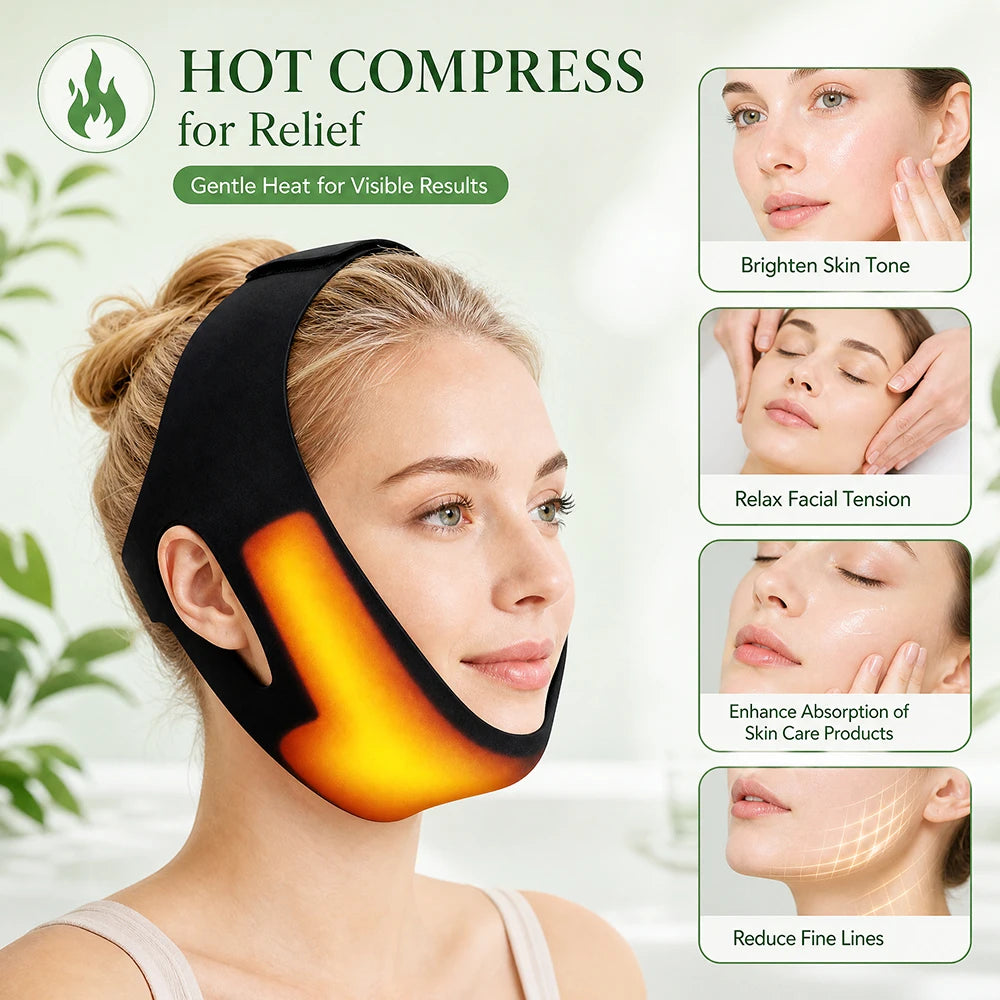 Home Skincare Face Wrap Band Hot and Cold Compress for Chin and Jaw