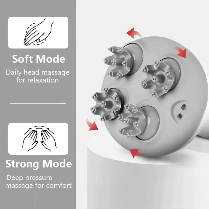 Home Relaxation Cordless Scalp Massager Electric Head Massager - 10