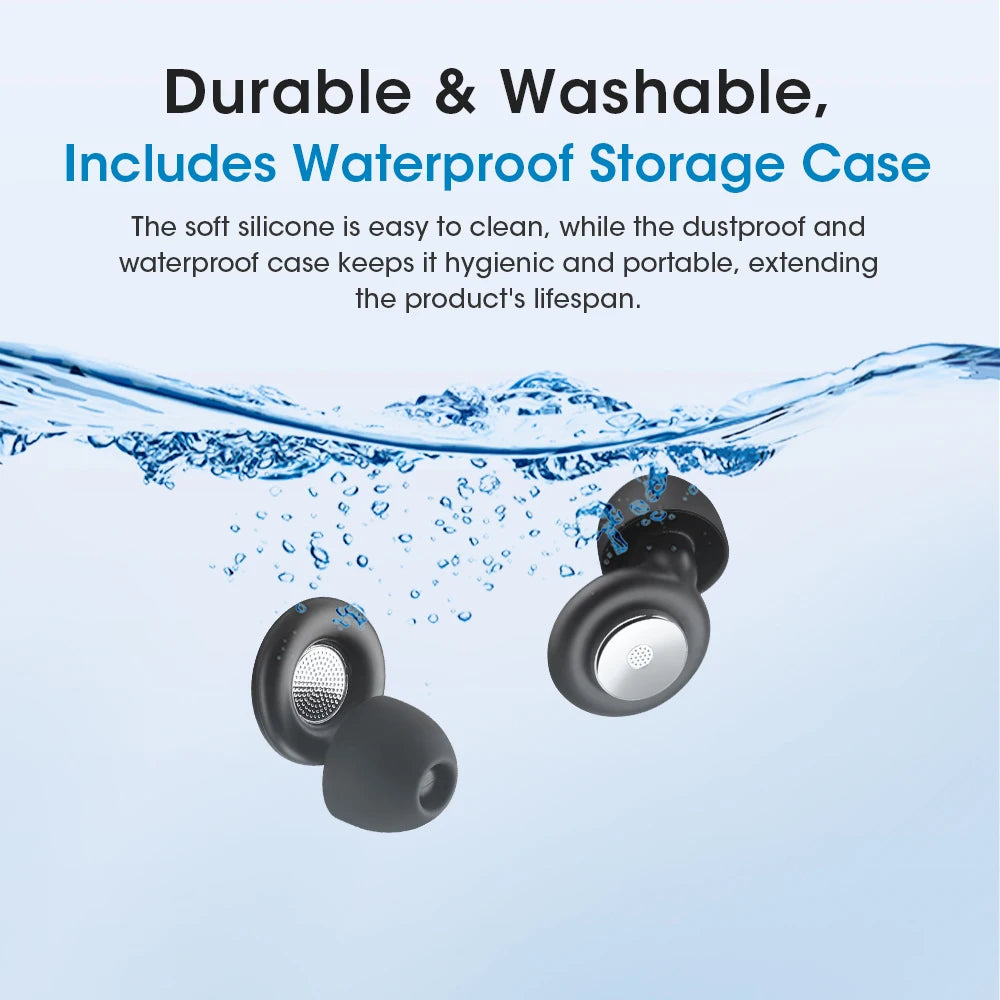 Better sleep and travel noise cancelling silicone ear plugs for rest