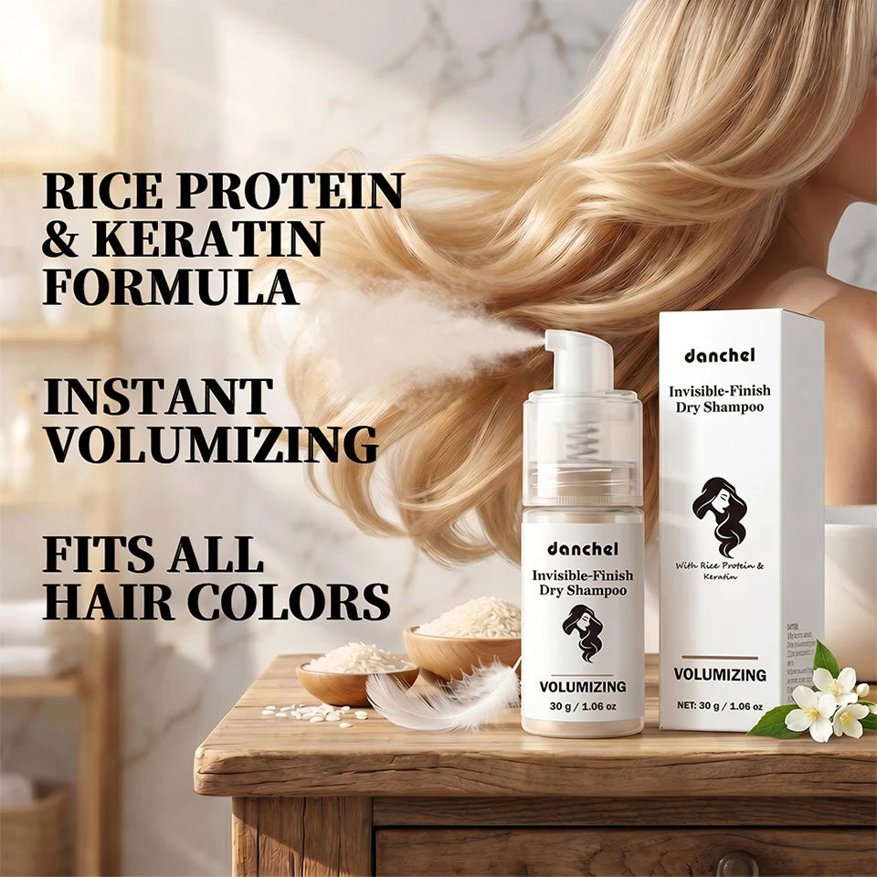 Travel Dry Shampoo Powder for Instant Oil Absorbing and Fresh Hair Volume