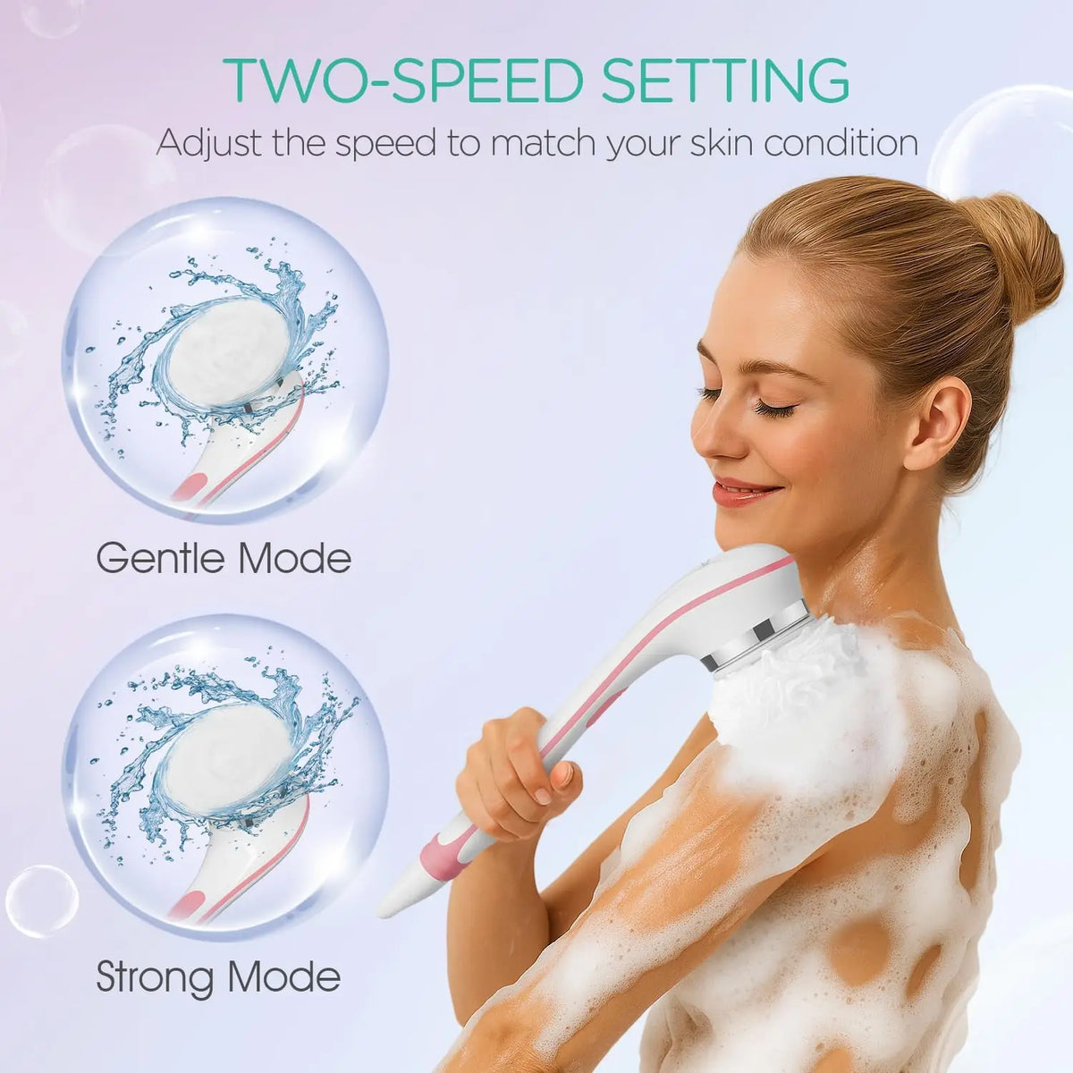 Bathroom Electric Body Scrubber for Deep Cleansing and Exfoliating