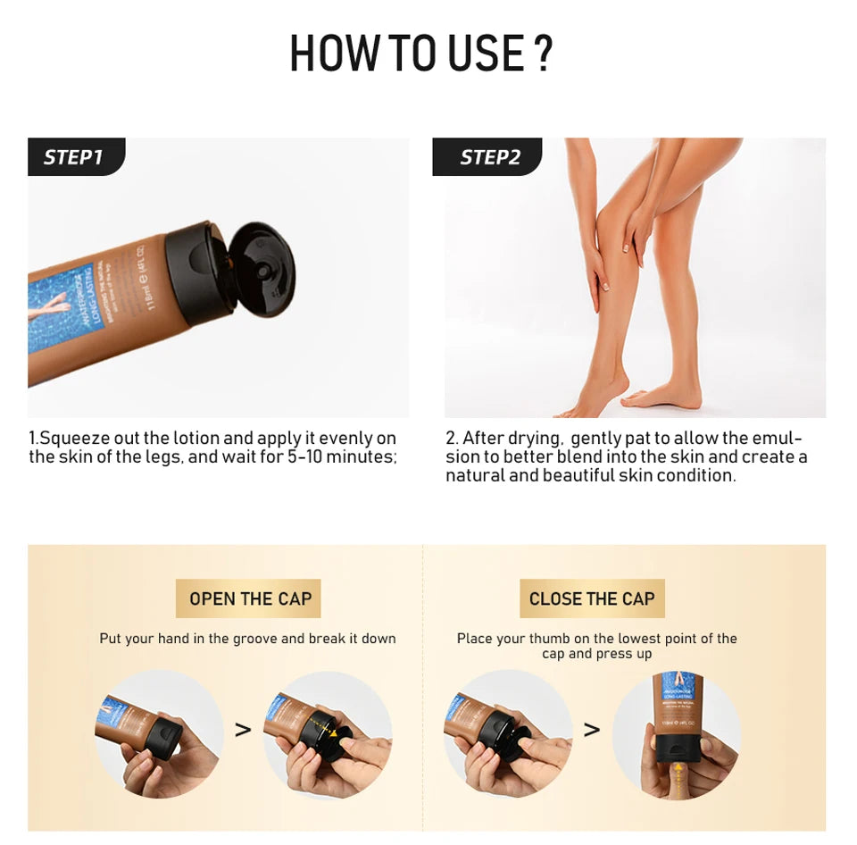 For Flawless Skin Leg Makeup Body Foundation Waterproof Long Lasting